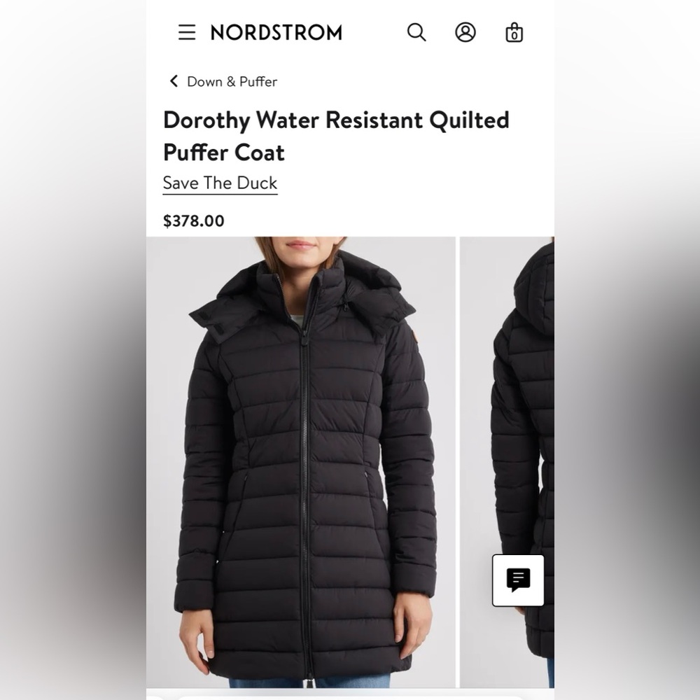 Save The Duck Dorothy Women's Black Puffer Coat